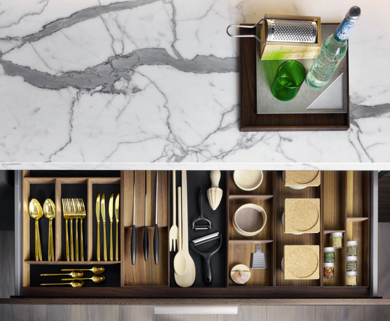 Walnut Drawers Accessories Molteni&C