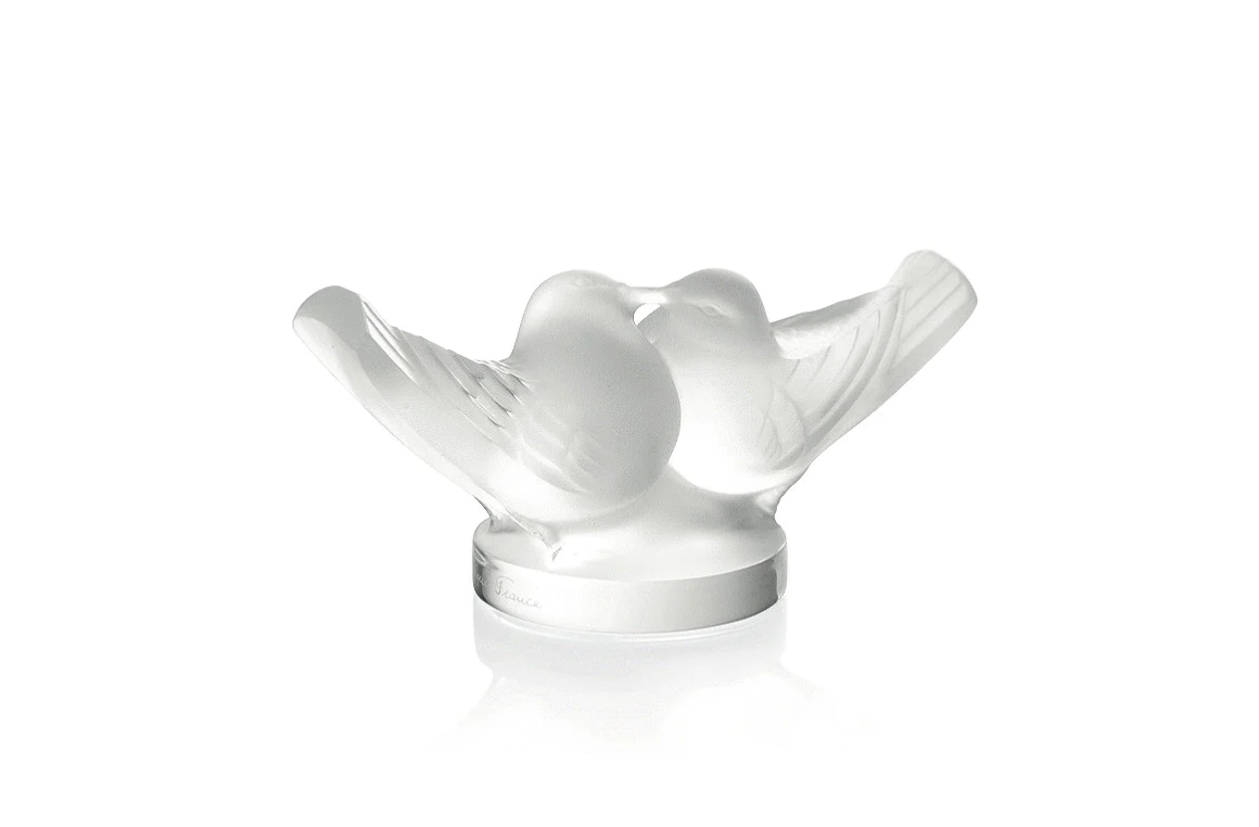 2 Lovebirds Large Sculpture Lalique