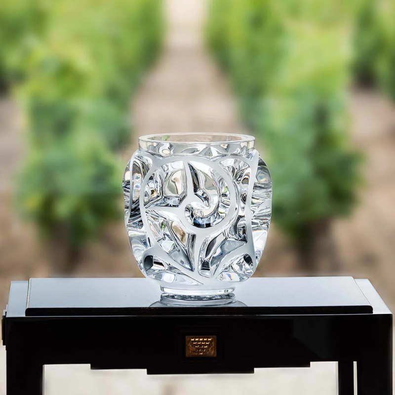 Tourbillons Grand Vase Clear Crystal Lalique