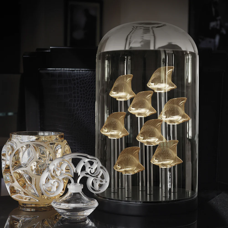 Fish Sulpture Pink Crystal Lalique