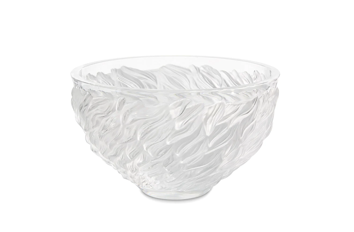 Fourrure Bowl Clear Crystal Lalique