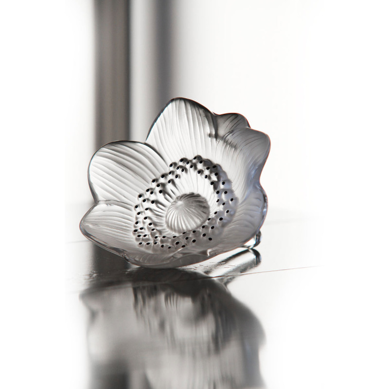 Anemone Sculpture Clear Crystal Lalique