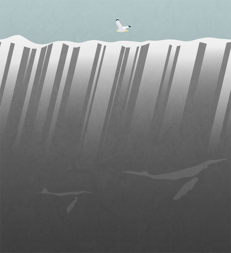 Below the sea face Londonart