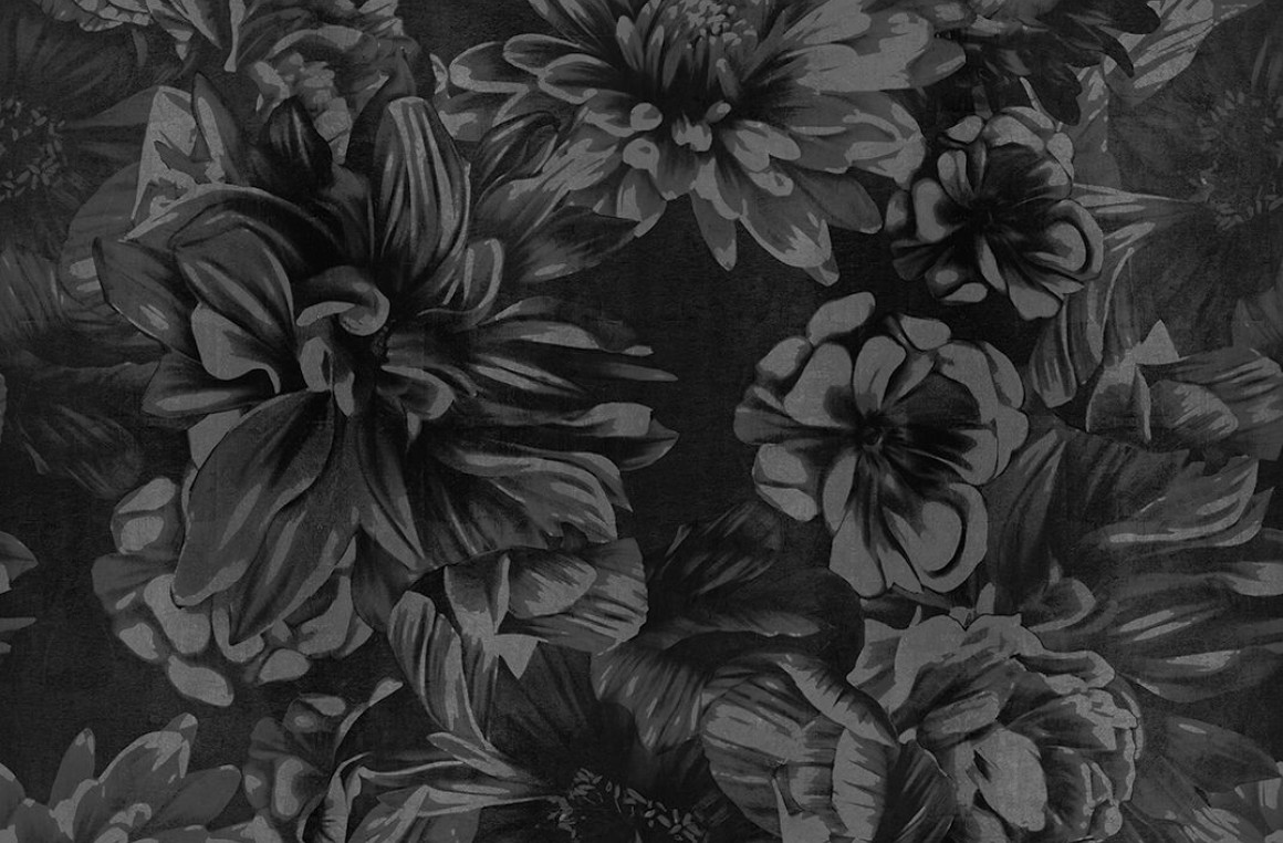 Dark floral Londonart