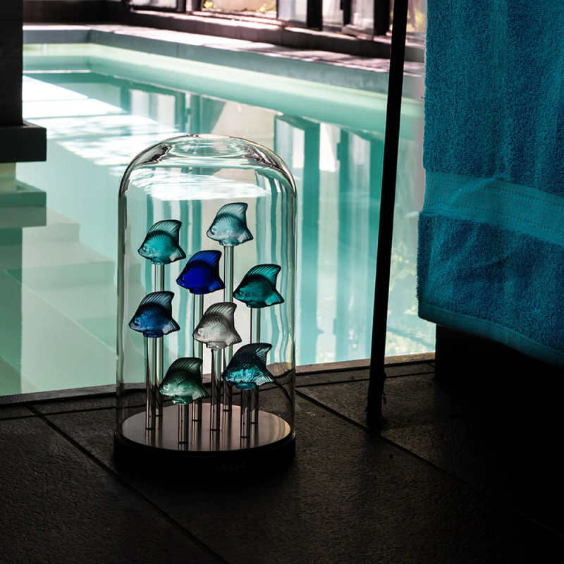 Fish Sulpture Turquoise Crystal Lalique