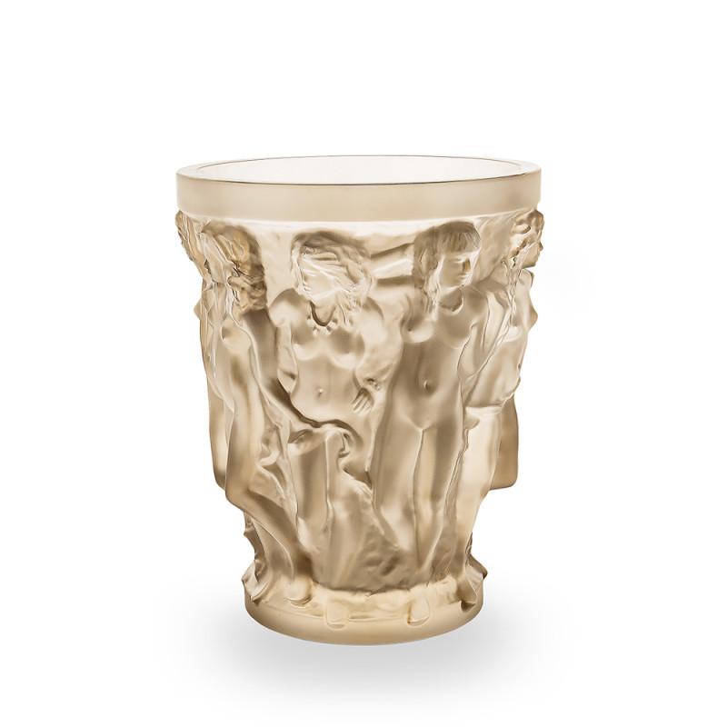 Sirénes Vase Gold Luster Crystal Lalique & Terry Rodgers