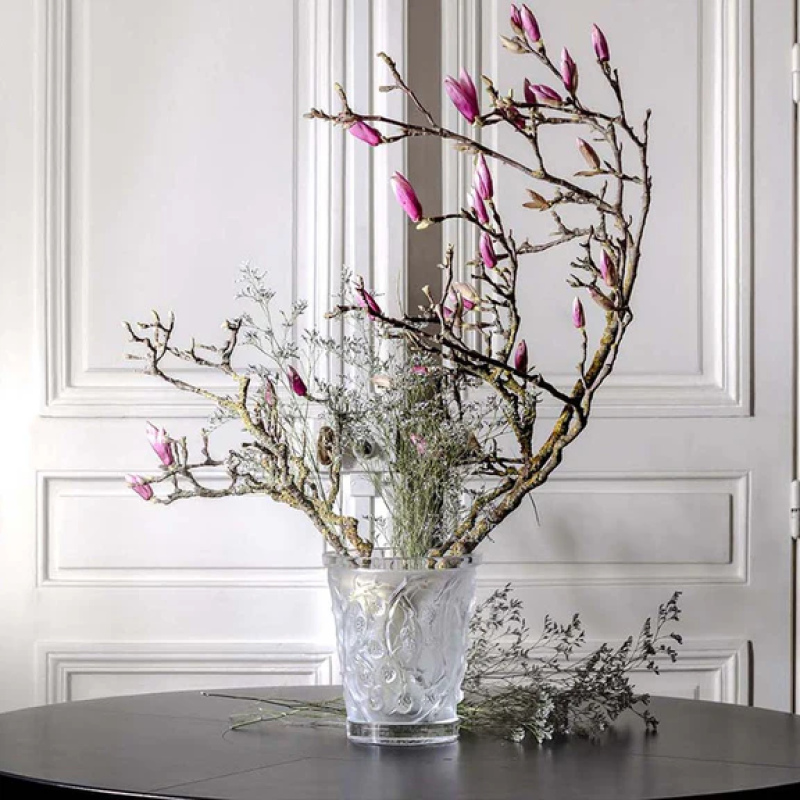 Mūres Medium Vase Clear Crystal Lalique