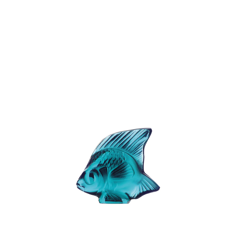 Fish Sulpture Turquoise Crystal Lalique