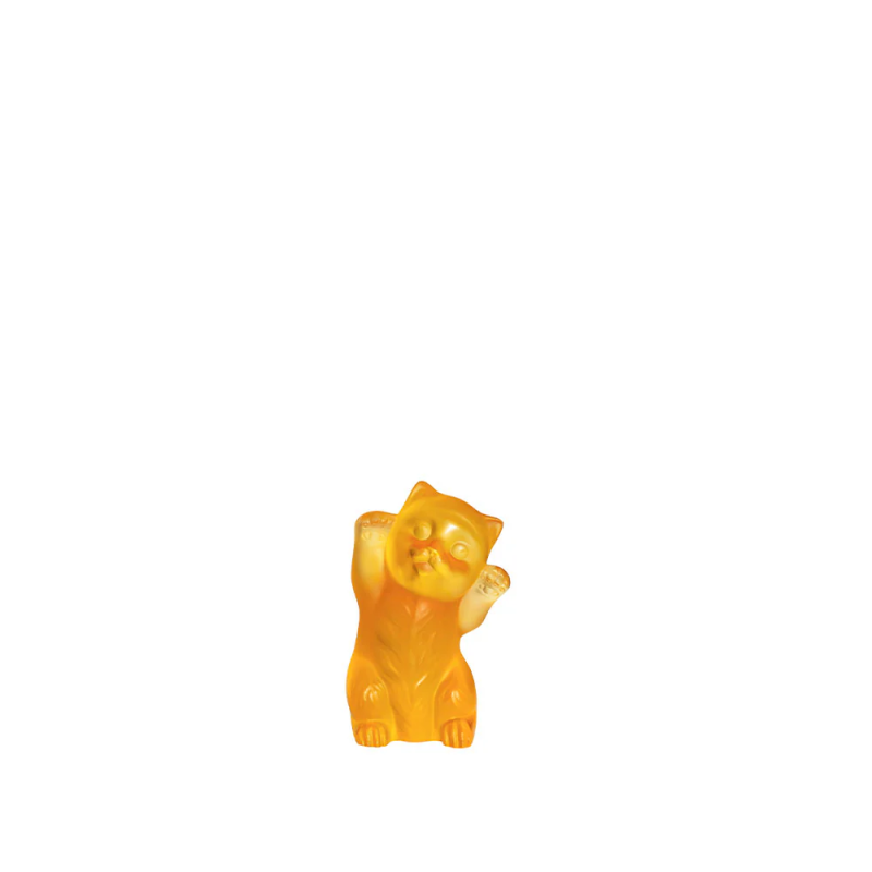 Kitten Sculpture Clear Crystal Lalique
