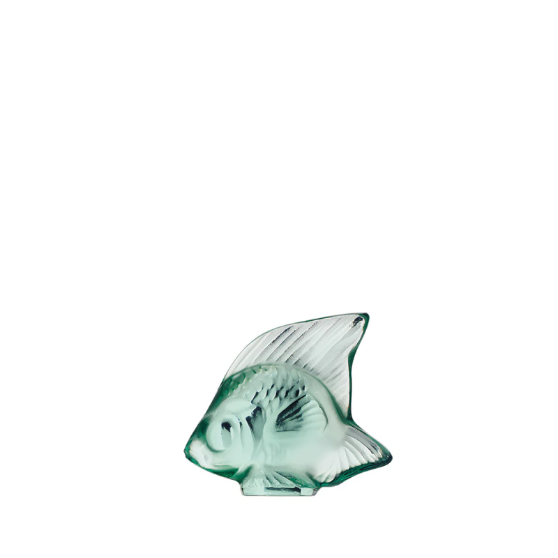 Fish Sulpture Mint Green Crystal Lalique