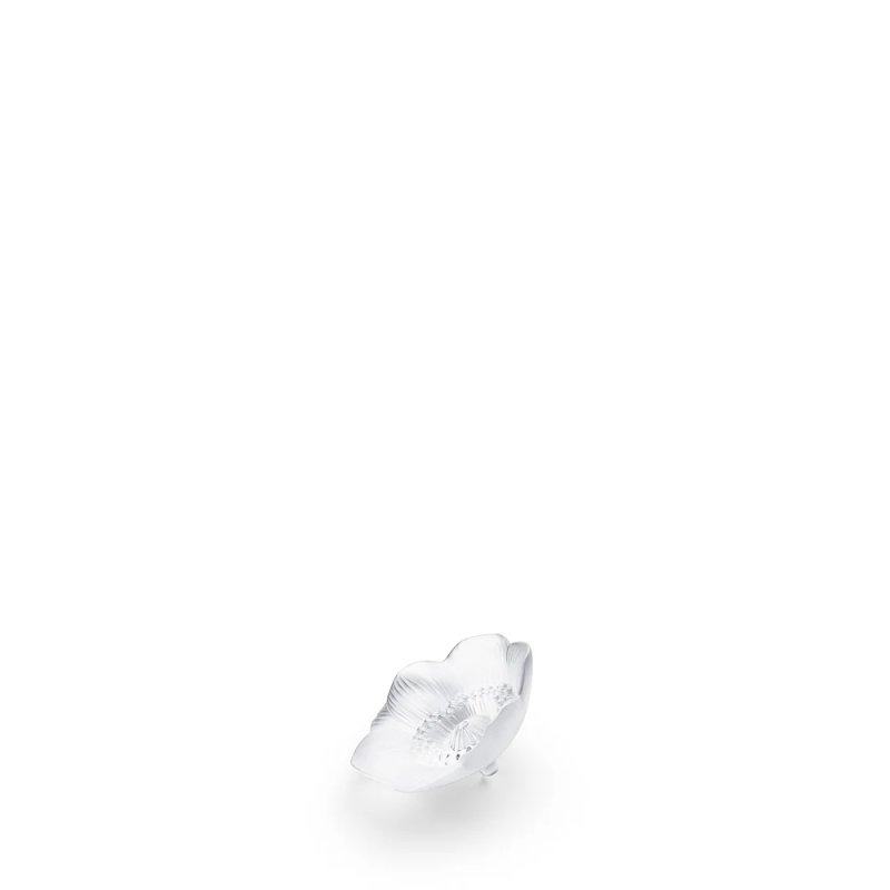 Anemone Small Clear Crystal Sculpture Lalique