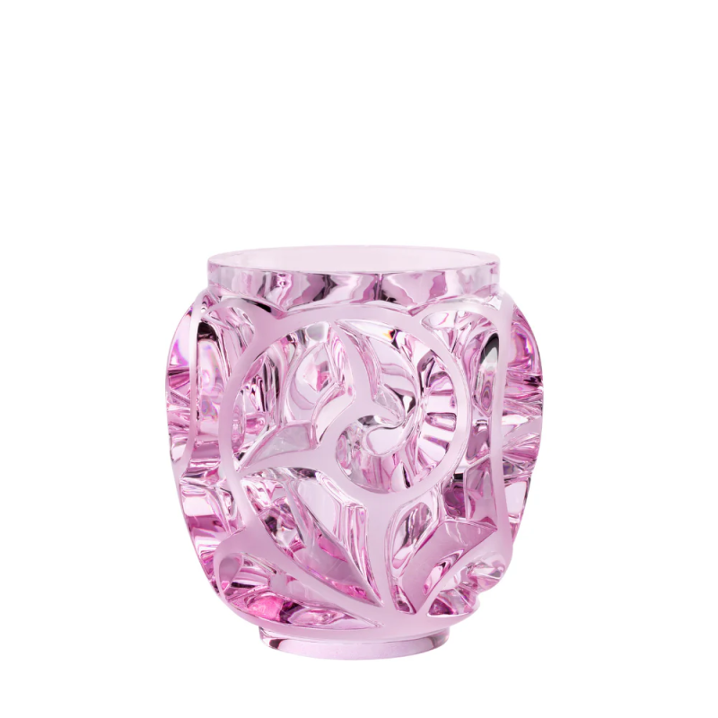 Tourbillons Vase Pink Luster Crystal Lalique