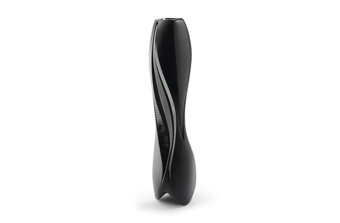 Visio Vase Black Crystal Lalique & Zaha Hadid